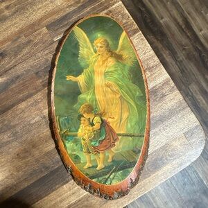 Vintage Lindberg heilise schutzengel Angel scene